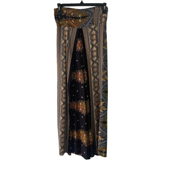 Festival Women's Size XS Blue Printed Harem‎ Bohemian Hippie Pants - Picture 1 of 10